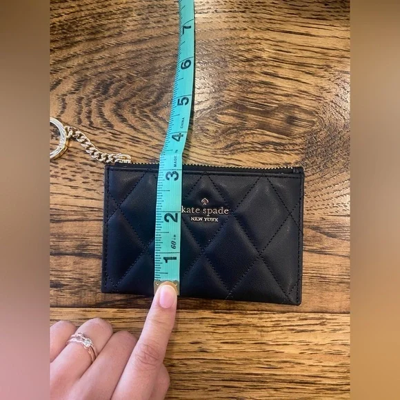 #108 NWT Kate Spade Carey Small Card Holder in black - Picture 8 of 10